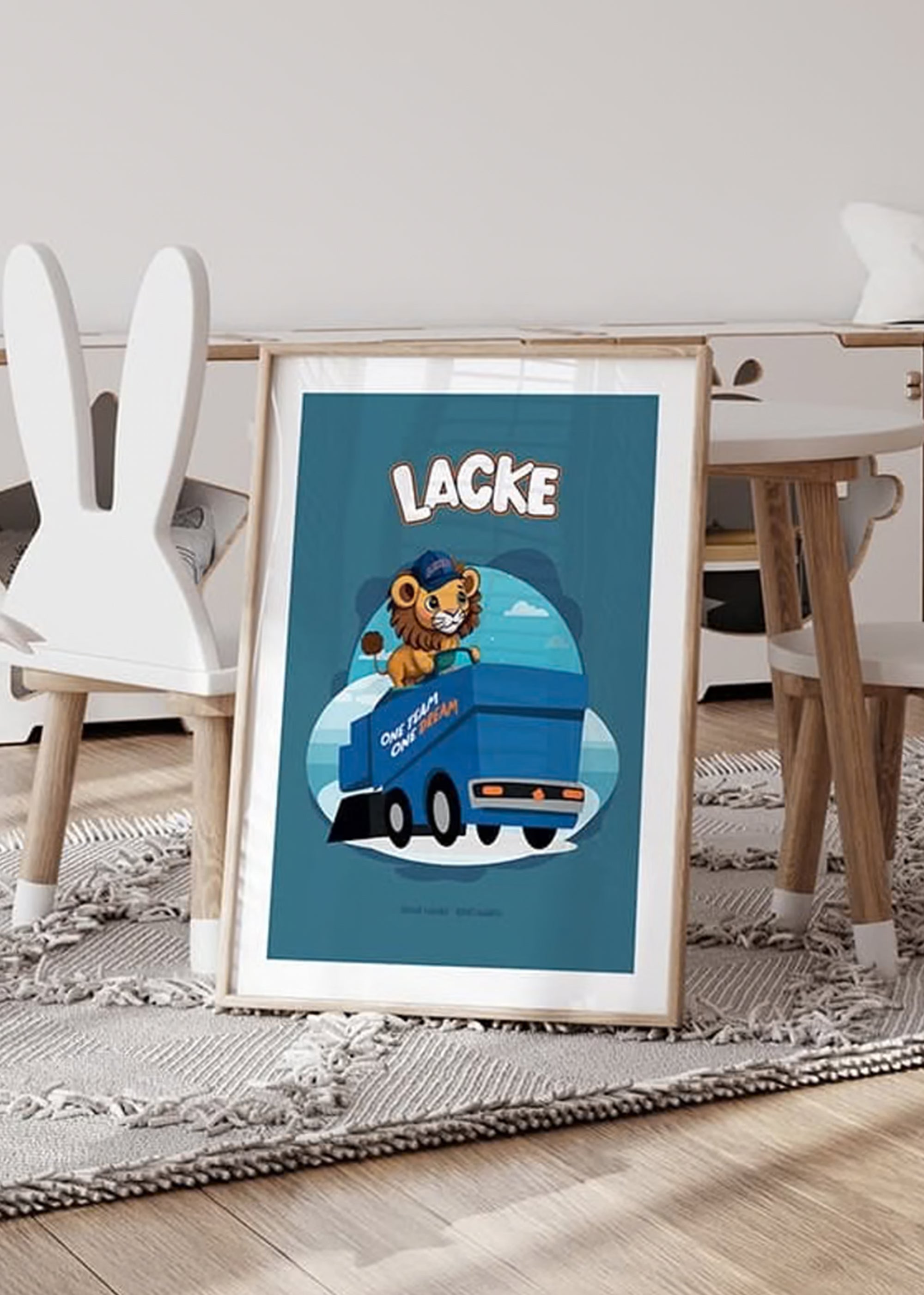 Lacke Zamboni Kids Växjö Lakers Poster