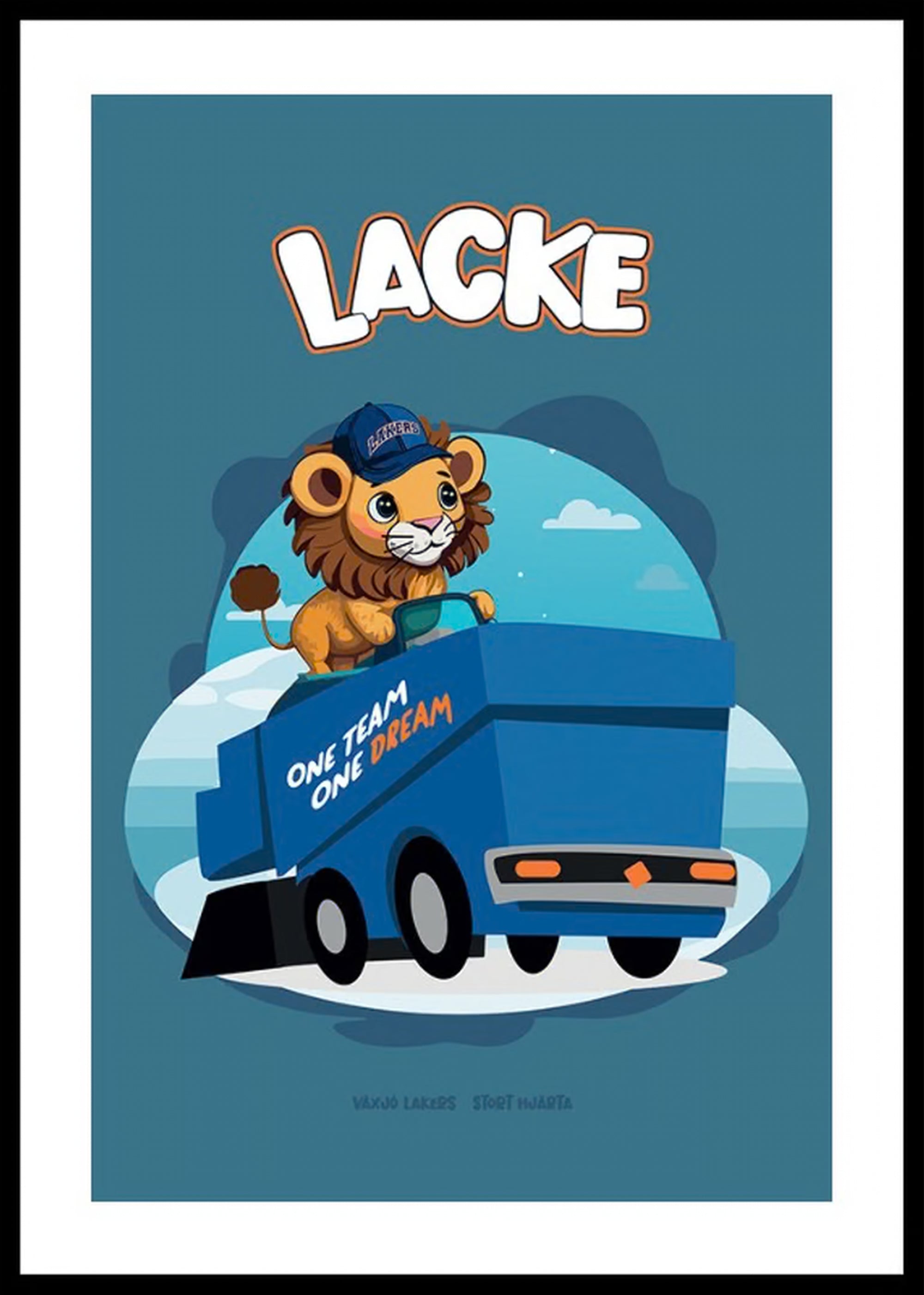Lacke Zamboni Kids Växjö Lakers Poster