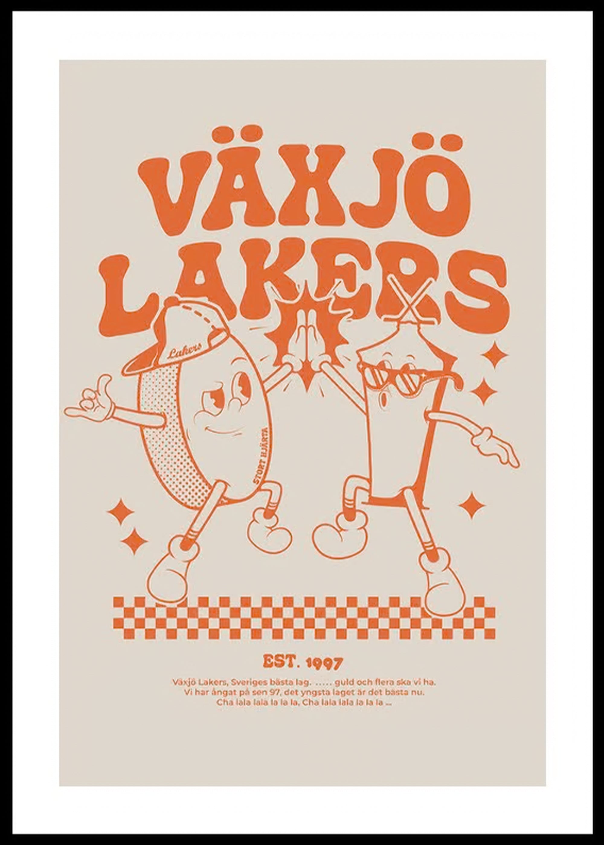 Maskot Växjö Lakers Poster