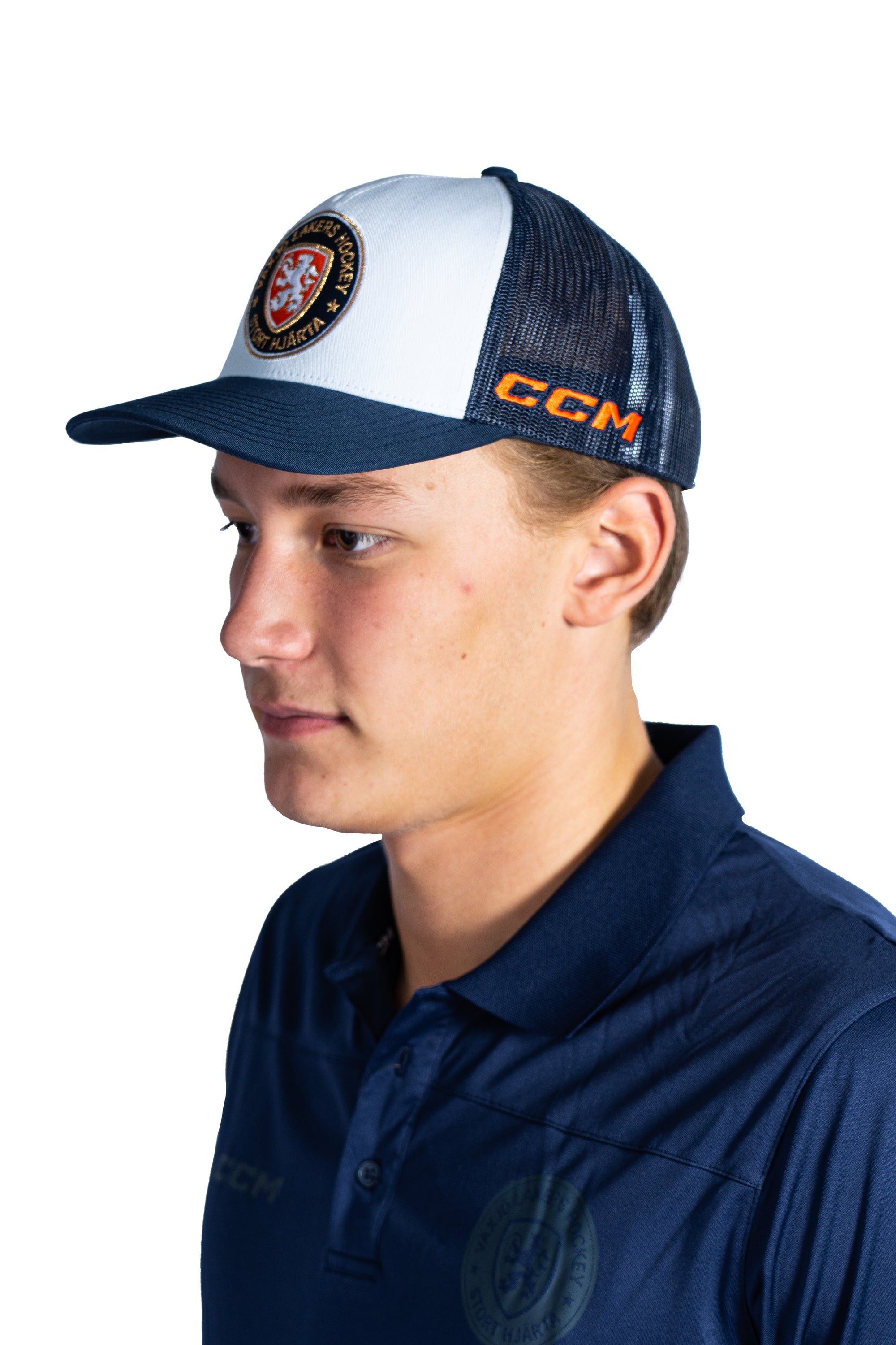 CCM trucker keps vit/navy
