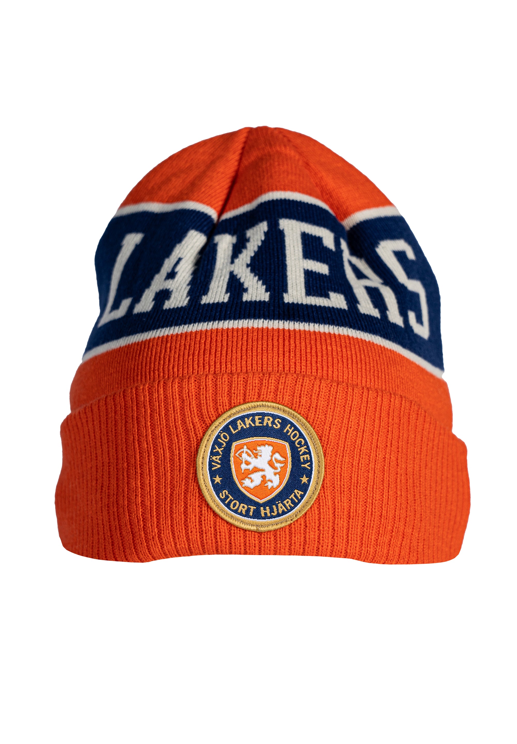 Cuff beanie orange Jr