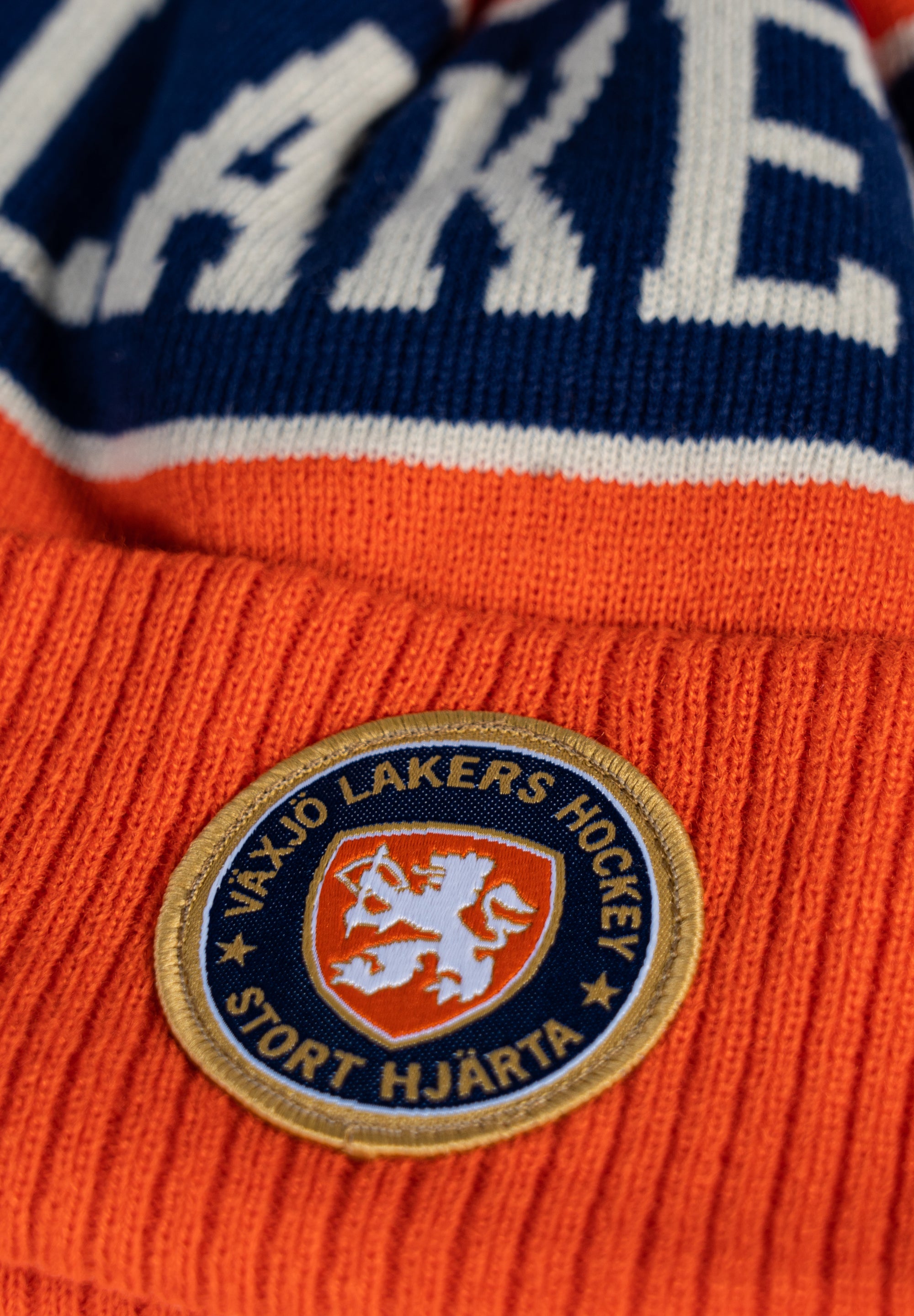 Cuff beanie orange Jr