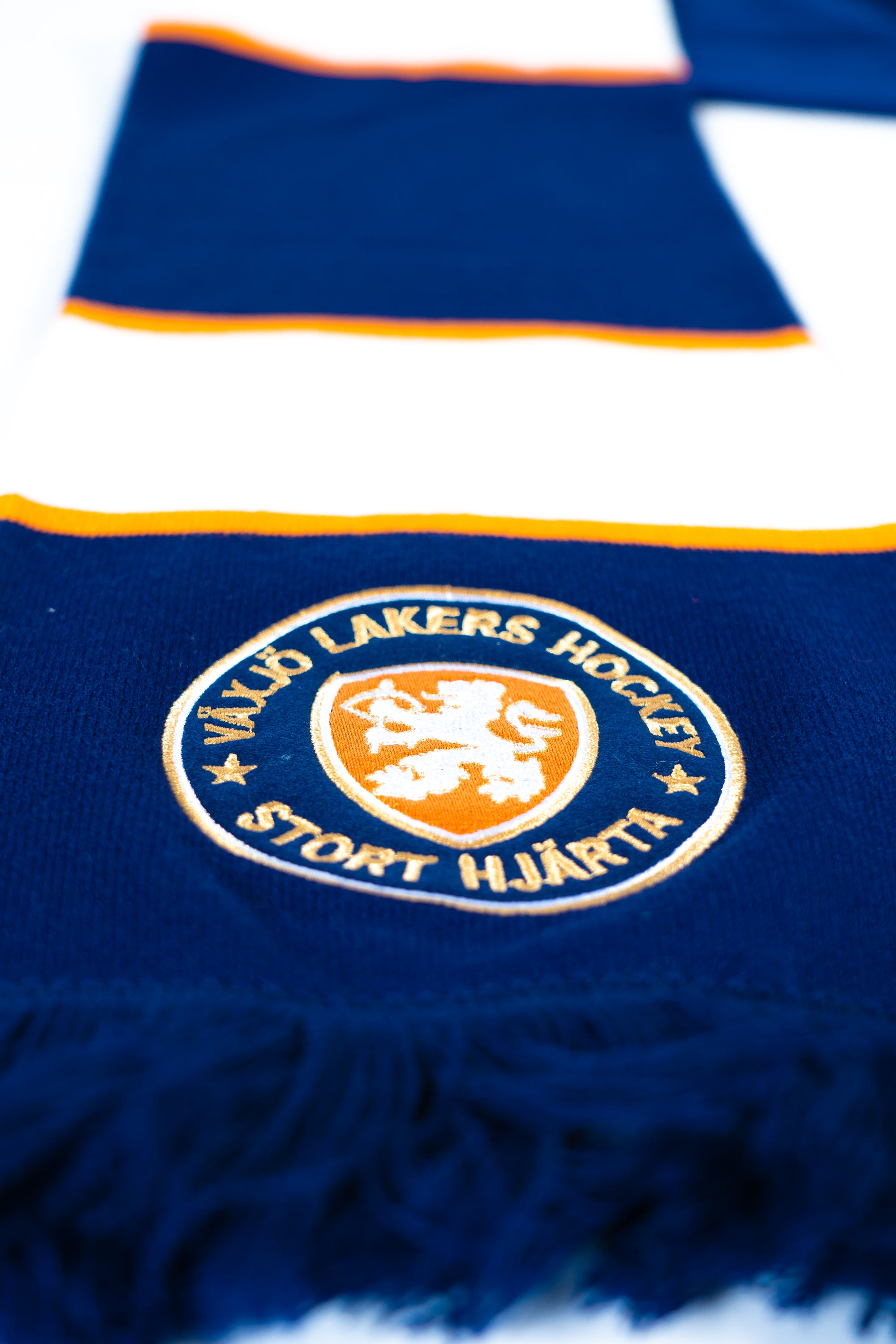 Halsduk navy randig brodyr