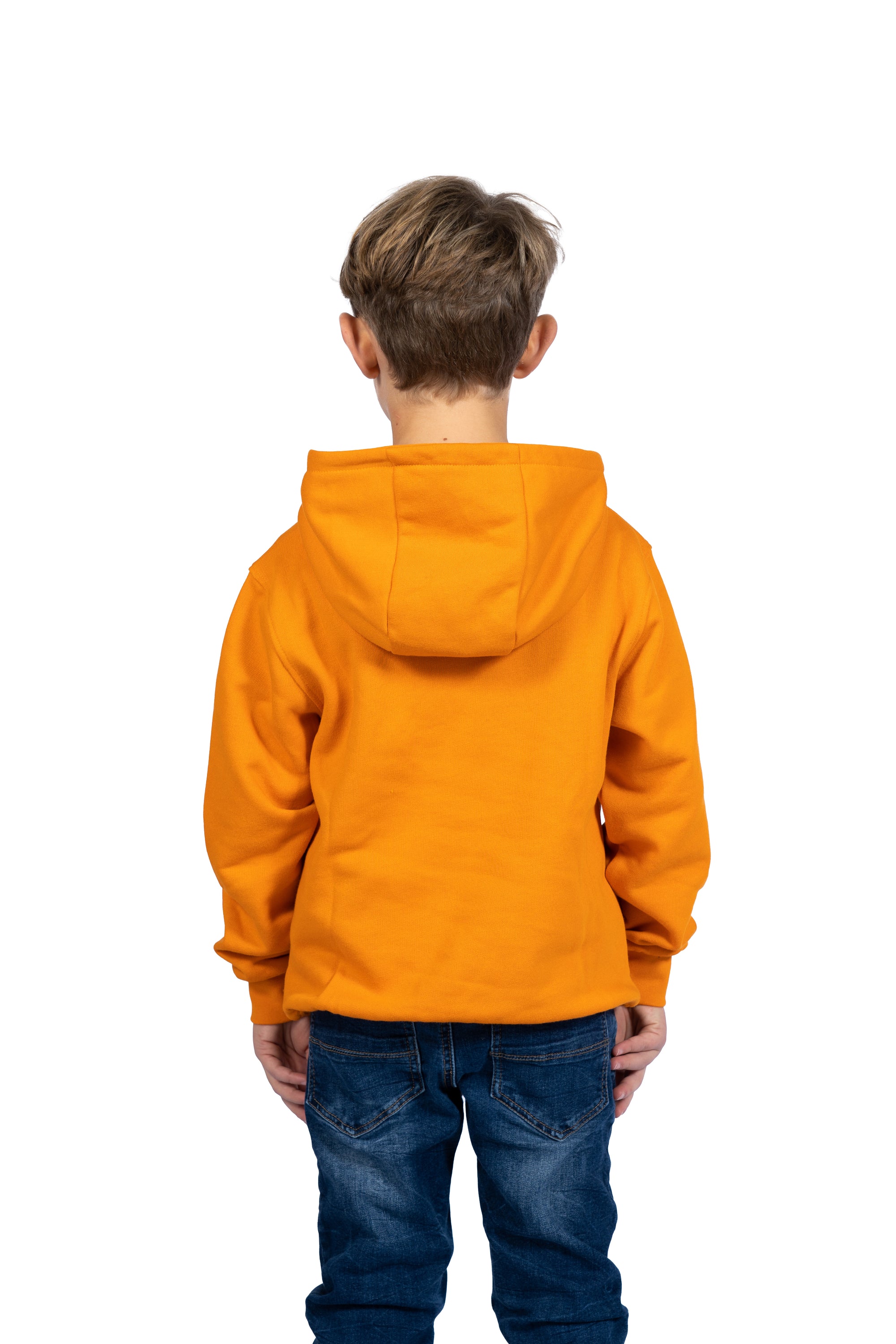 Hoodie orange logo JR