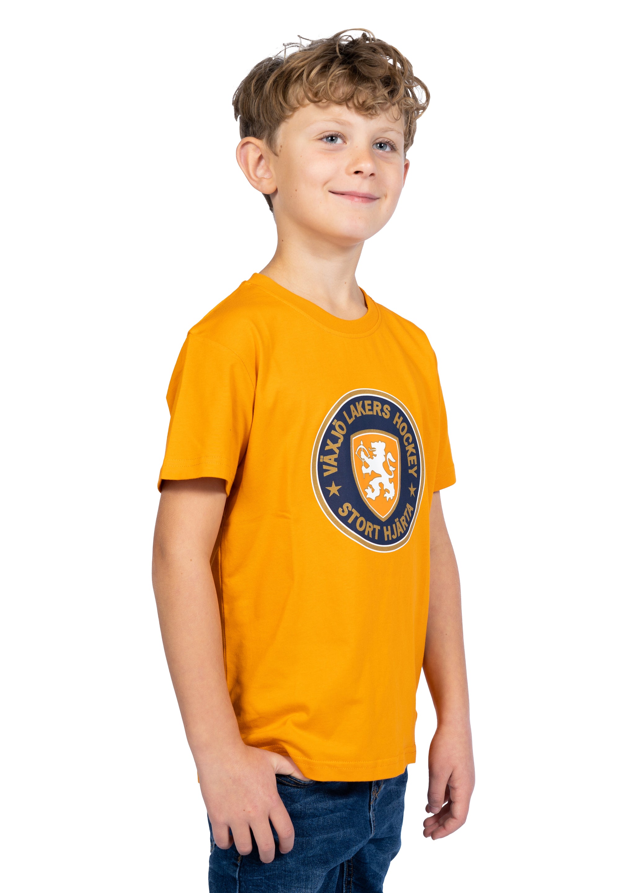 T-shirt orange logo JR